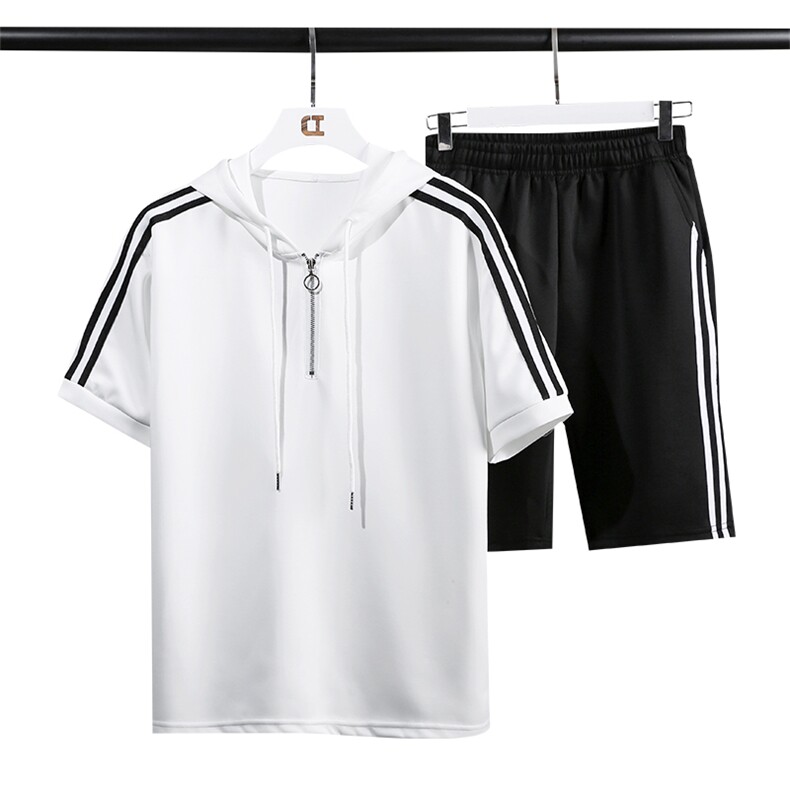 主推款21新款夏季T恤短袖套装情侣短裤班服团体服TZ27-P35,男装休闲套装,星座209-2