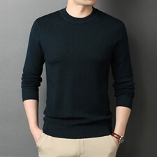 男秋冬季新款针织衫休闲毛衫男圆领纯色长袖套头毛衣GRYH033-P59，男装针织衫/毛衣，电商B212（原钱塘6029）