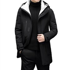 2023冬季新款羽绒服男士白鸭绒防寒服中年爸爸装外套YYYR109-P280，男装羽绒服，电商B212（原钱塘6029）