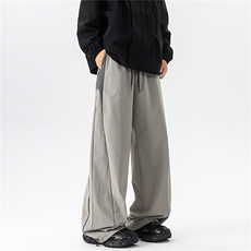 8XL-M秋季美式潮牌裤子男士宽松撞色冲锋裤速干休闲长裤K9156P68，男装休闲裤，电商D206-1