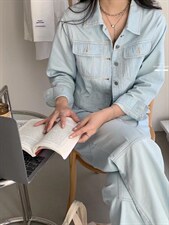 2022香丽迪新款牛仔套装，女装职业装，香丽迪1