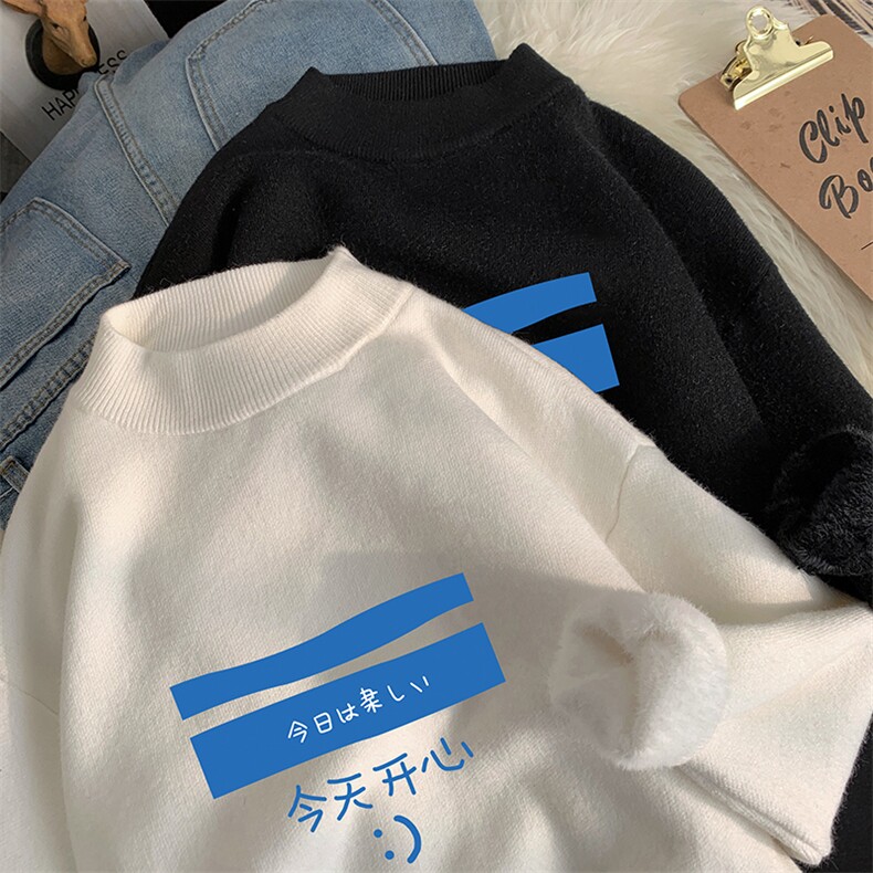 M18033-P45加绒款-P65半高领毛衣男士大码针织衫男毛线衣男,男装针织衫/毛衣,电商A040