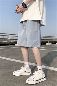 主推 现货 现货10万条 港风宽松五分裤纯色 K888-特P15图片