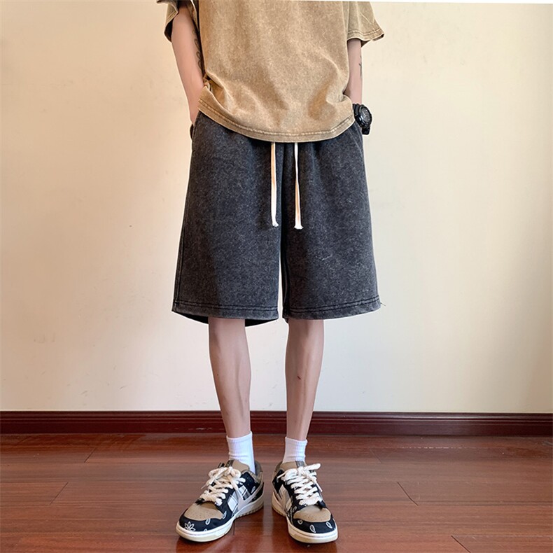 夏季短裤男港风宽松潮流休闲百搭五分裤运动短裤XD22906-P35,男装牛仔裤,星座717