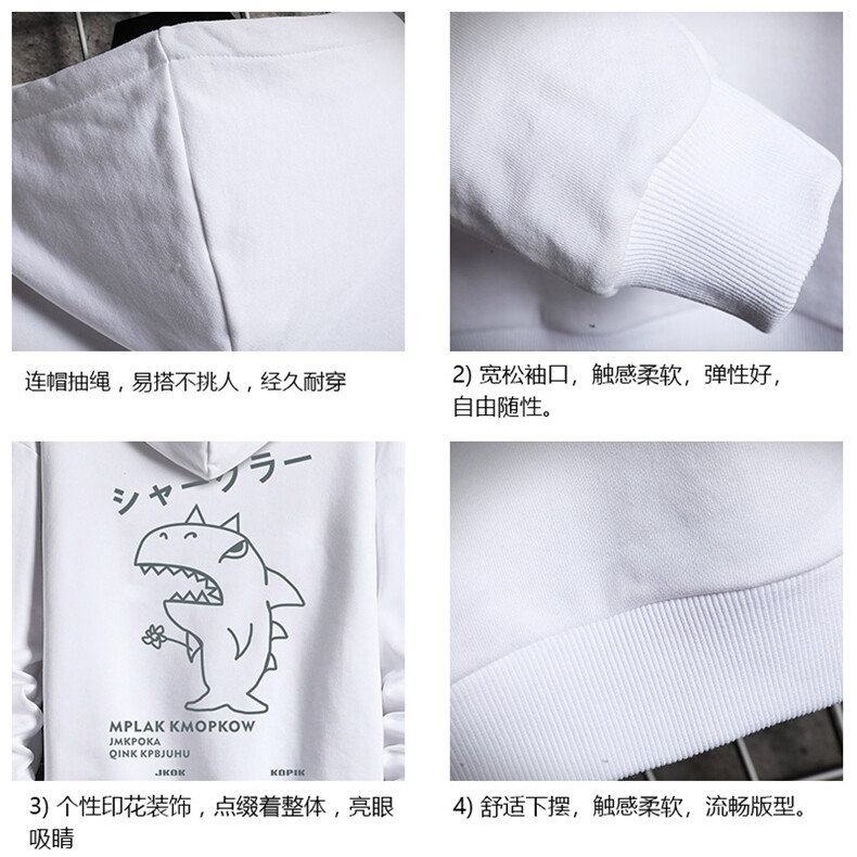 WY2092-P40纯棉连帽卫衣男大码运动帽衫宽松薄外套网格挂拍,男装卫衣,电商A040A