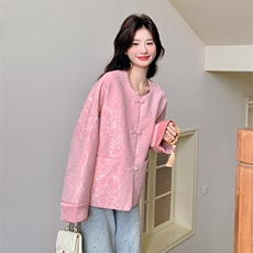 现货2D078-F8132-P155K238粉风短外套，女装短外套，2D078