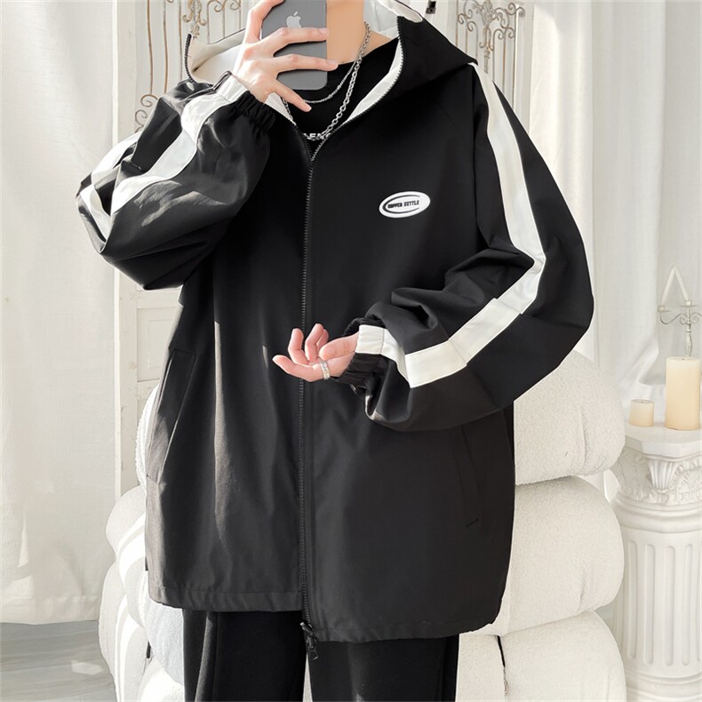 JK9012/P70春装新款两面服夹克男防水冲锋衣大码外套两面穿,男装夹克,电商A141