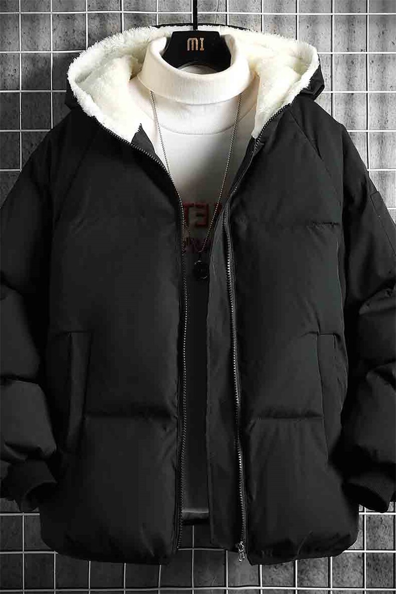 控128加绒面包服男大码羊羔毛衣男MY16099-P100,男装棉衣,电商A040A