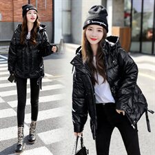 2020冬装新款棉服女短款韩版亮皮棉衣女外套加厚棉服亮色，女装棉衣/棉服，瑶迪依秀