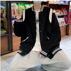 美式棒球服夹克男秋季痞帅外套设计感小众原创ins潮牌W6608-P50，男装夹克，星座412-1