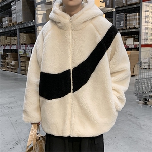 原宿风新品秋冬连帽韩版慵懒学生情侣棉衣棉服男装 W247-P60图片