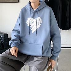 L2611P48秋装2023新款潮趣印花学生潮流男女情侣连帽卫衣，男装卫衣，星座510A-1
