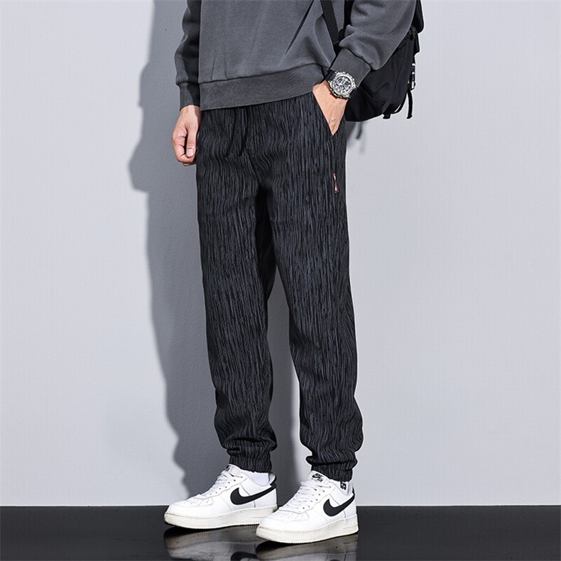 秋季新款条纹束脚休闲裤灯芯绒休闲裤男秋季裤子W2806-P36主推,男装休闲裤,星座224-3