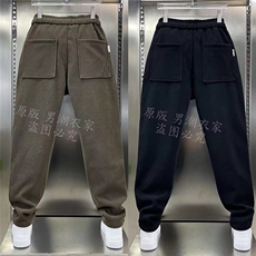 男士休闲卫裤重磅潮牌青年运动裤宽松束脚网红同款纯色修身哈伦裤，男装休闲裤，星座506A