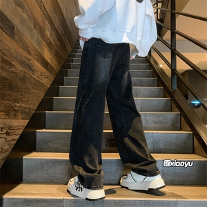 XZ616 秋季新款复古设计感牛仔裤休闲长裤 TY969 P65控78图片