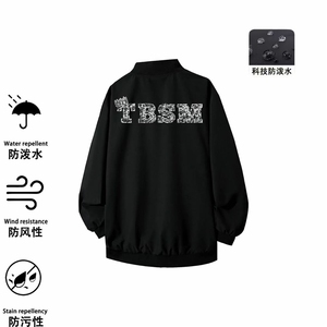 1506-1/GNN8610/P46潮牌美式拉链印花飞行员夹克春秋季新款图片