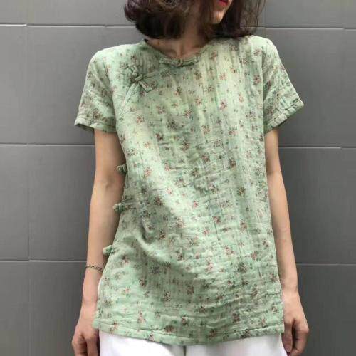 现货亚麻、苎麻盘扣裙，女装，蓝院