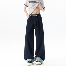 加长版裤子男高个子拼接卷边格子188cm110牛仔裤KZ011P55，男装牛仔裤，电商B312