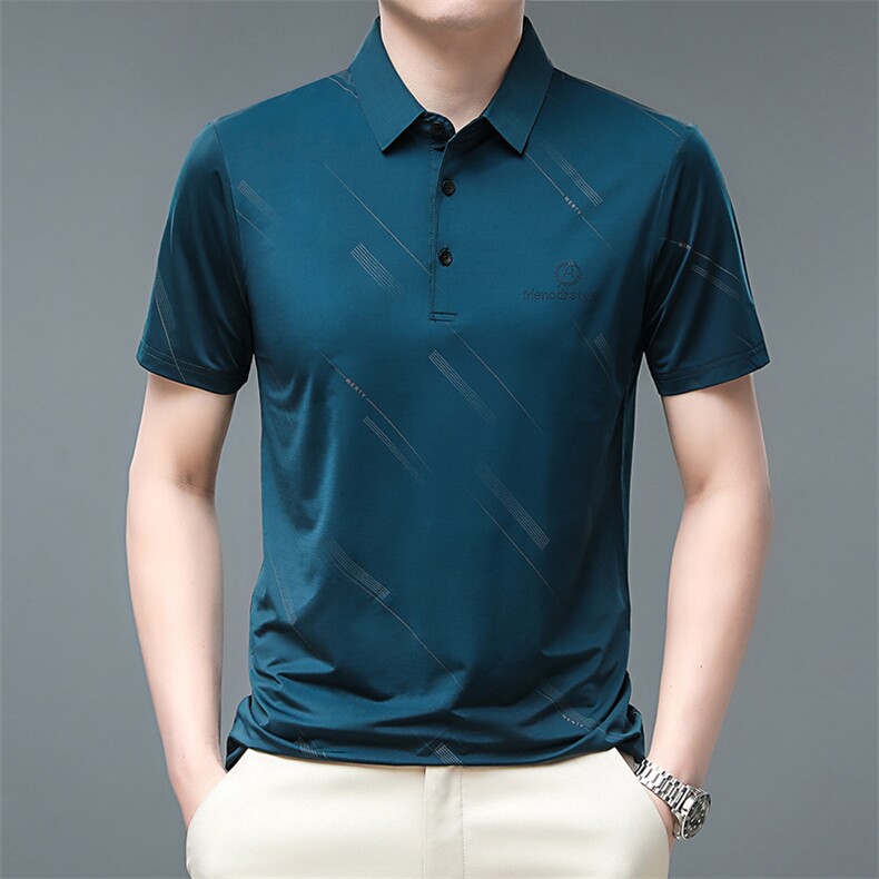 夏季新款时尚潮流中年男士商务T恤休闲百搭短袖Polo衫潮P013-P30,男装Polo衫,星座1402-2