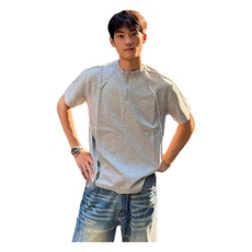 2025夏季潮牌美式圆领短袖男女简约时尚抗皱宽松百搭休闲半袖T恤，男装T恤，星座506A