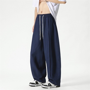 夏季新款 大码日系港风复古工装休闲裤哈伦阔腿裤男女潮 K302/P65图片