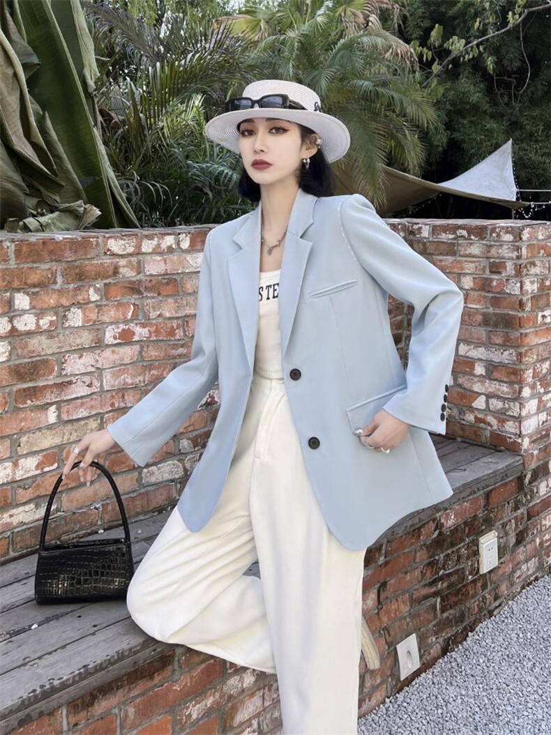 春款西装外套，女装西装，鸿依恋