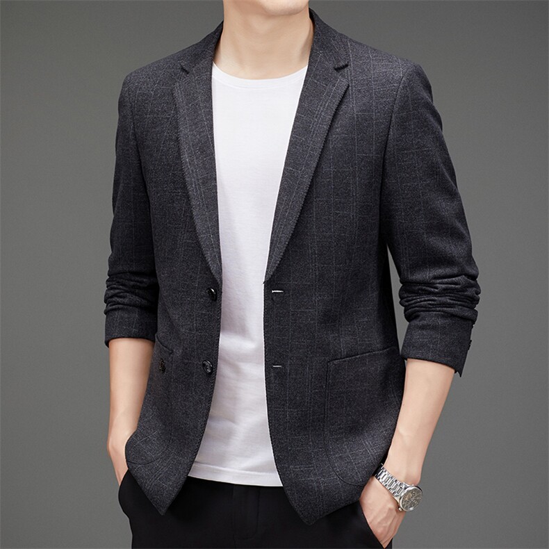 DJ8815钱塘2020-3秋冬季新款时尚休闲简约中年男士西服P152,男装西服,钱塘207-3