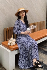 现货，新品收腰法式连衣裙款号3078，女装连衣裙，浙宝276（原081）