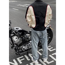 B221美式ins高街暗黑痞帅型男机车服外套上衣SY2306-P90控118，男装夹克，电商B221