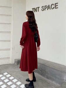 【秋季新款】刺绣连衣裙 衬衫裙图片