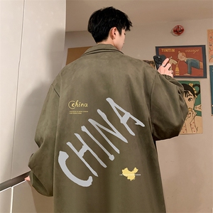麂皮绒夹克男大码立领褂子外套JK85208-P68 加绒款-P78图片