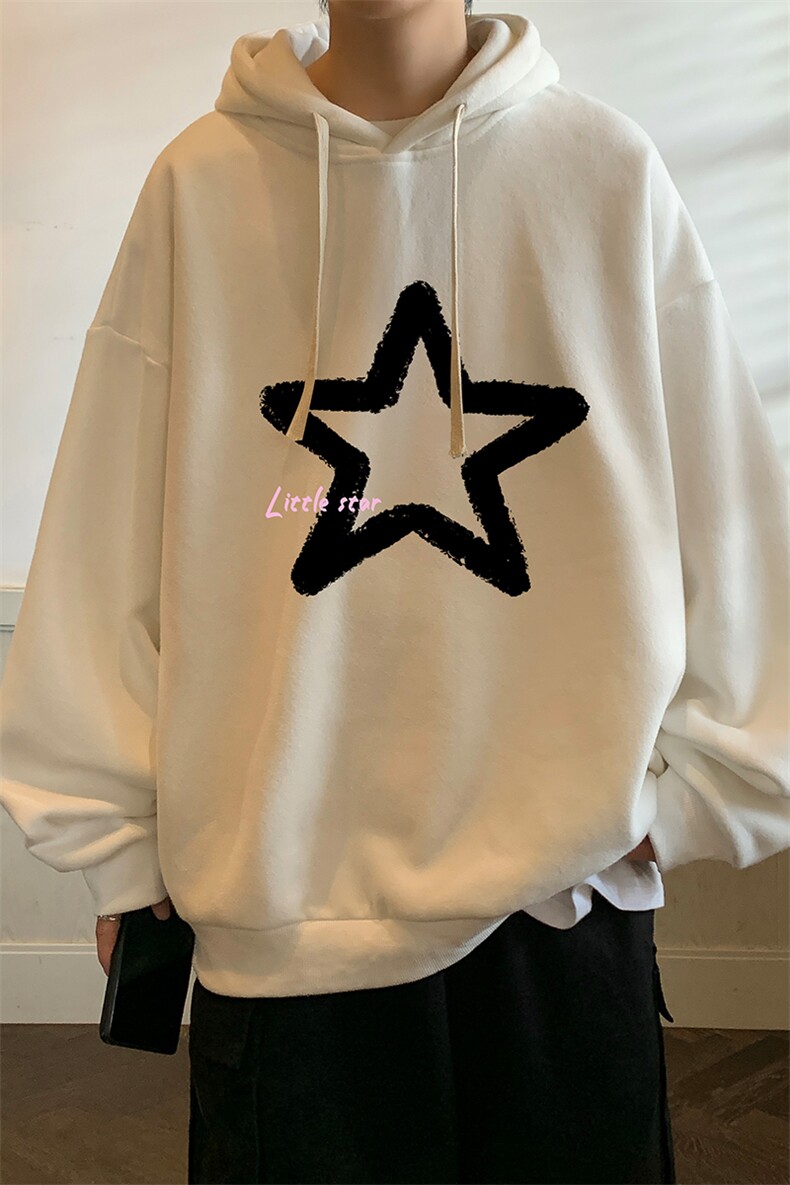 纯棉连帽卫衣男大码运动帽衫宽松薄WY2286-P35,男装卫衣,电商A040