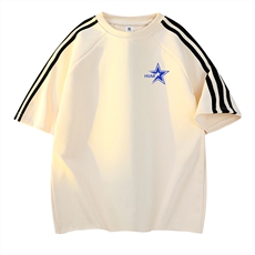 杏色拼黑织带