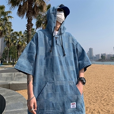 连帽潮流新款T恤青春流行圆领标准男ins夏季潮五分袖TF235，男装T恤，星座1116A-1（原606A）