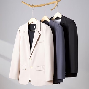 抖音品质春男西服二粒单排扣偏西新郎结婚外套大码S-4XLXZ02P50