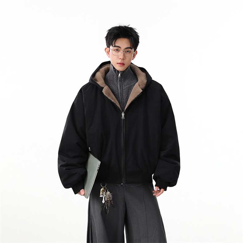 不掉毛）仿貂毛全棉冬季高品质两面穿座山雕外套MF001-P125-控239,女装短外套,星座216(原A116)