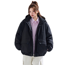 新款冬季大码羽绒棉服棉袄连帽工装韩版宽松外套A436-2533-P98，男装棉衣，电商A436