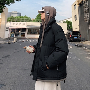 新款男百搭设计感假两件港风棉衣M062-P70控158图片