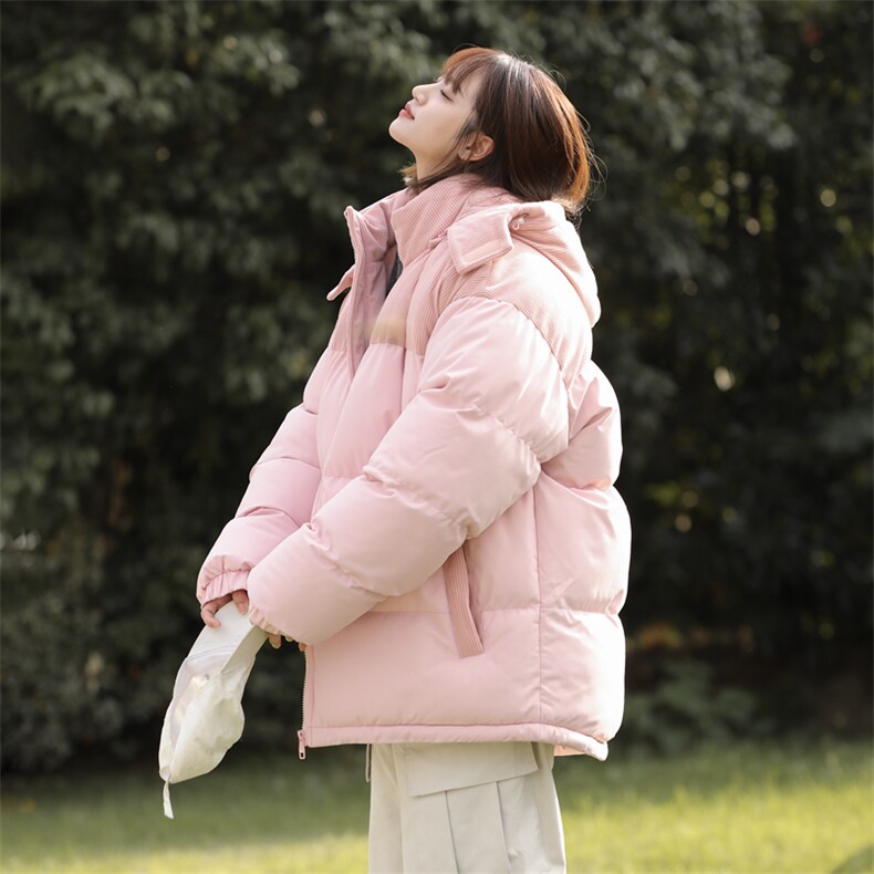 棉服撞色拼接灯芯绒外套男生冬季棉衣情侣装棉袄子M810-P85,男装棉衣,星座308B-2