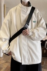港风两面穿夹克男大码格子PU皮鳄鱼纹皮衣男外套JK8753P110控149，男装夹克，星座226-1