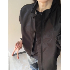 26春装新款美拉德立领飞行夹克boxy廓形休闲百搭外套上衣 JK6500图片