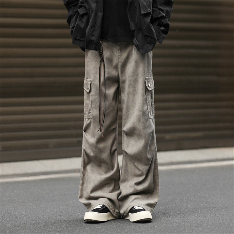 903-AK08-特P60【S-3XL】美拉德复古卡其沙色工装裤!现货！2,男装休闲裤,星座903