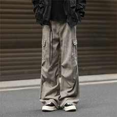 903-AK08-特P60【S-3XL】美拉德复古卡其沙色工装裤!现货！2，男装休闲裤，星座903