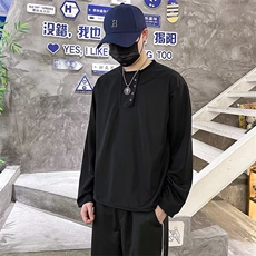 韩简约纯色复古休闲设计感T恤男潮流原宿ins打底衫百搭TW19，男装T恤，星座1116A-1（原606A）