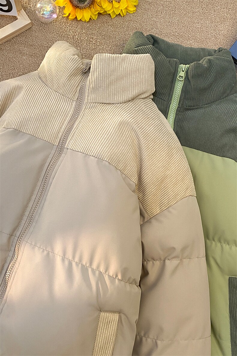 特批毛毯拼色时尚保暖面包服宽松情侣棉衣A247-MY2279特批60控98,男装棉衣,电商A247