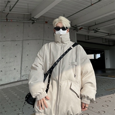 皮棉服冬季宽松港风棉衣立领冬装棉袄外套男MY2415-特100控168，男装棉衣，电商B370