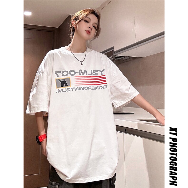 1中性条纹印花设计T恤男潮大码短袖T恤男DT77779P18块特价控38,男装T恤,星座226-2