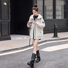 2025年时尚流行简约派克服冬季，女装棉衣/棉服，涵亦佰惠