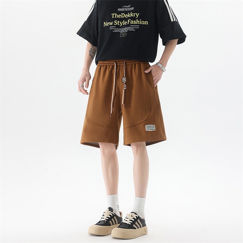 8XL-M 抖音品质特大码 ins潮流亮色休闲短裤印花五分裤DK1521P35图片