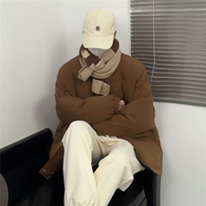 1506-1/GM-8310/P70冬季新港风街头拼接刺绣立领棉服1，男装棉衣，星座1506A